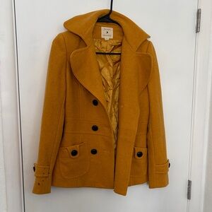 Forever 21 Golden Double-Breasted Jacket